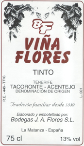 D.O. Tacoronte-Acentejo 14 Viña Flores vinos D.O. Tacoronte-Acentejo